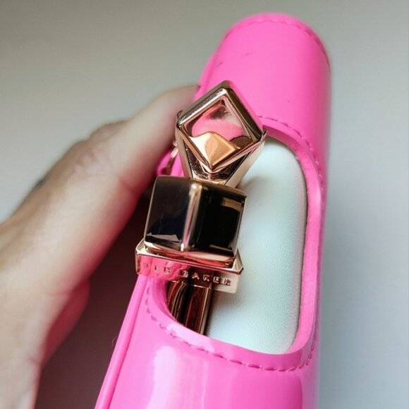 TED BAKER Pink Bow Small Tri Fold Wallet - Picture 5 of 11